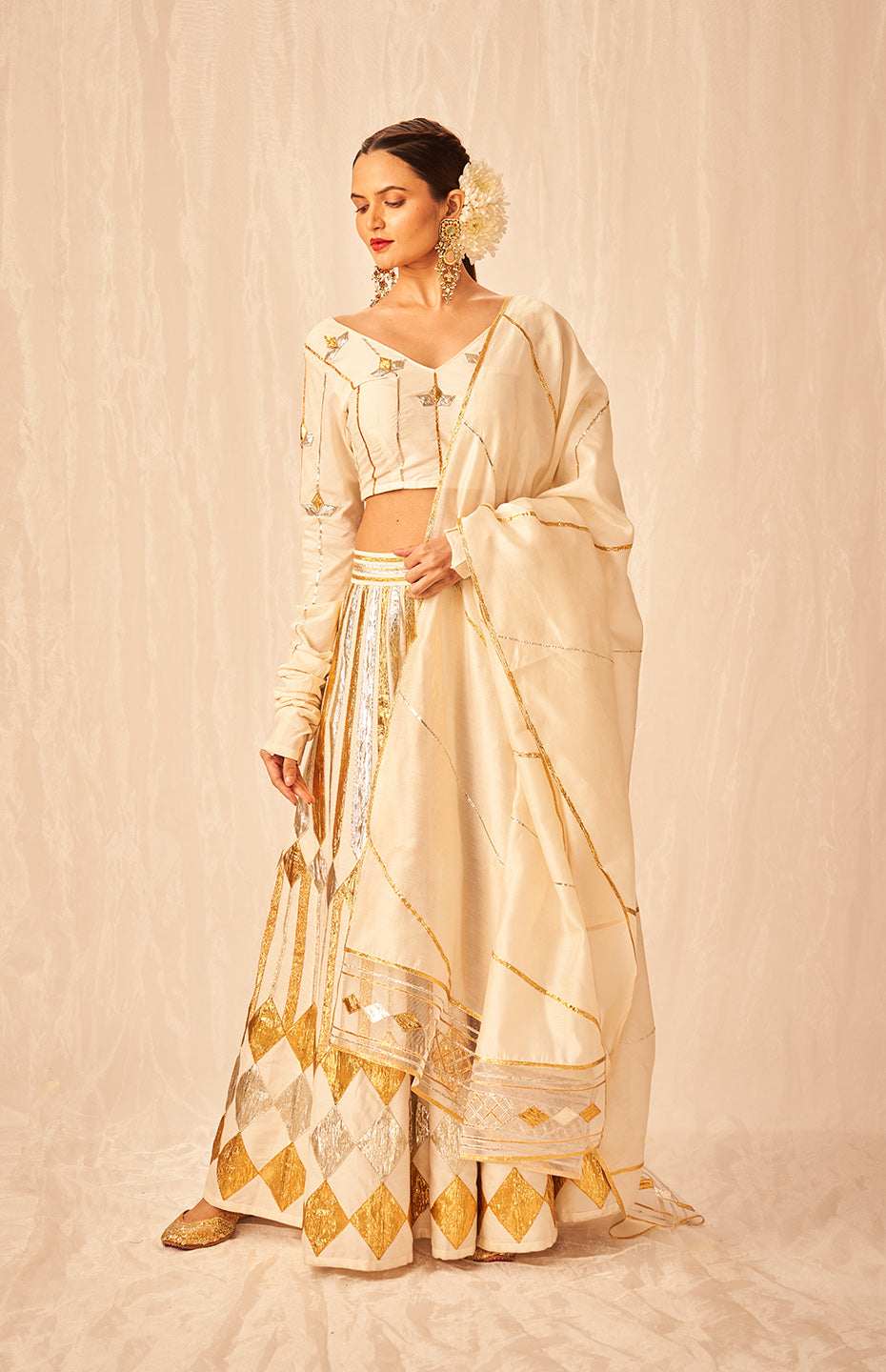 Off White Gota Chuddi Blouse