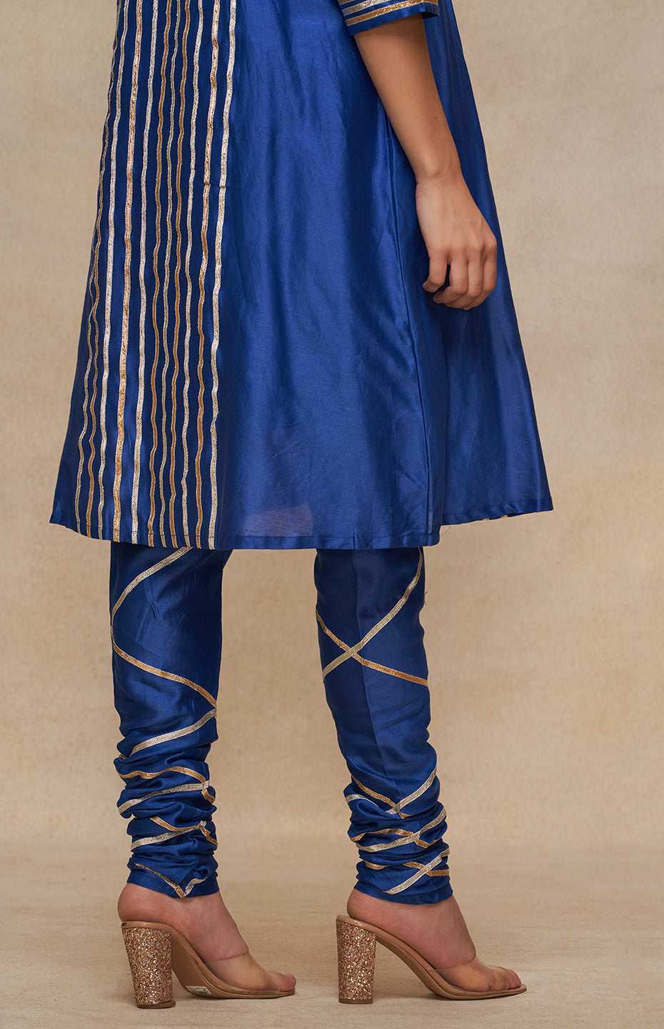 Royal Blue Gota Churidar
