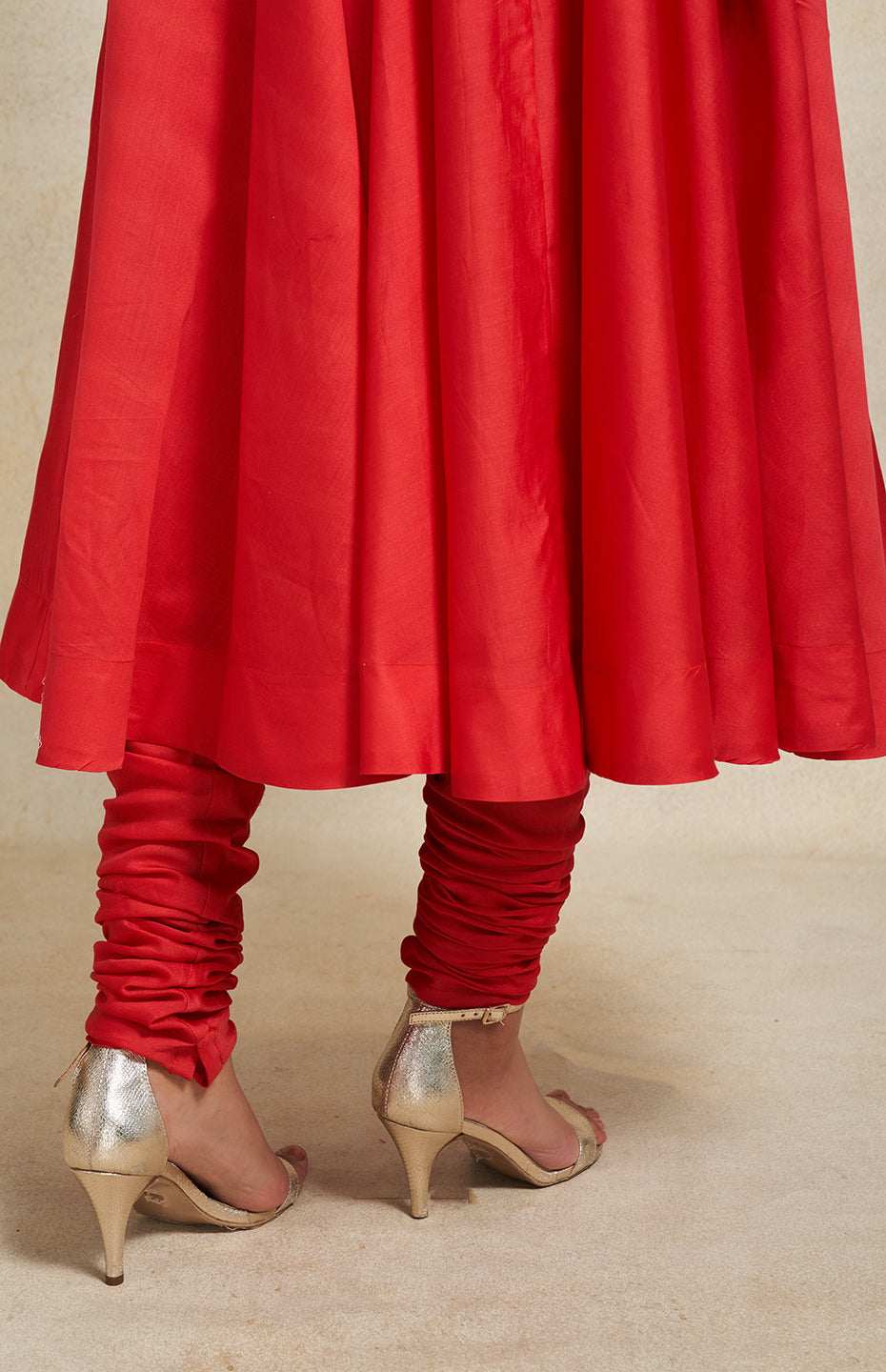 Red Churidar