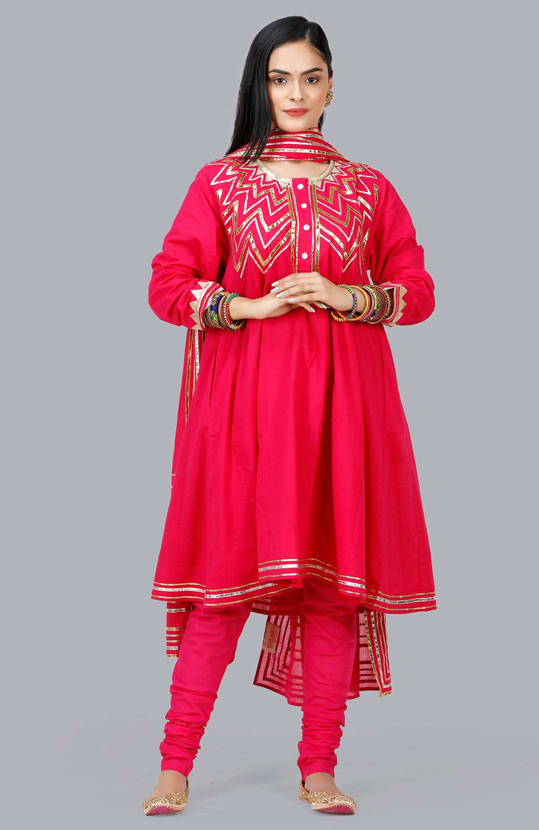 Pink Churidar