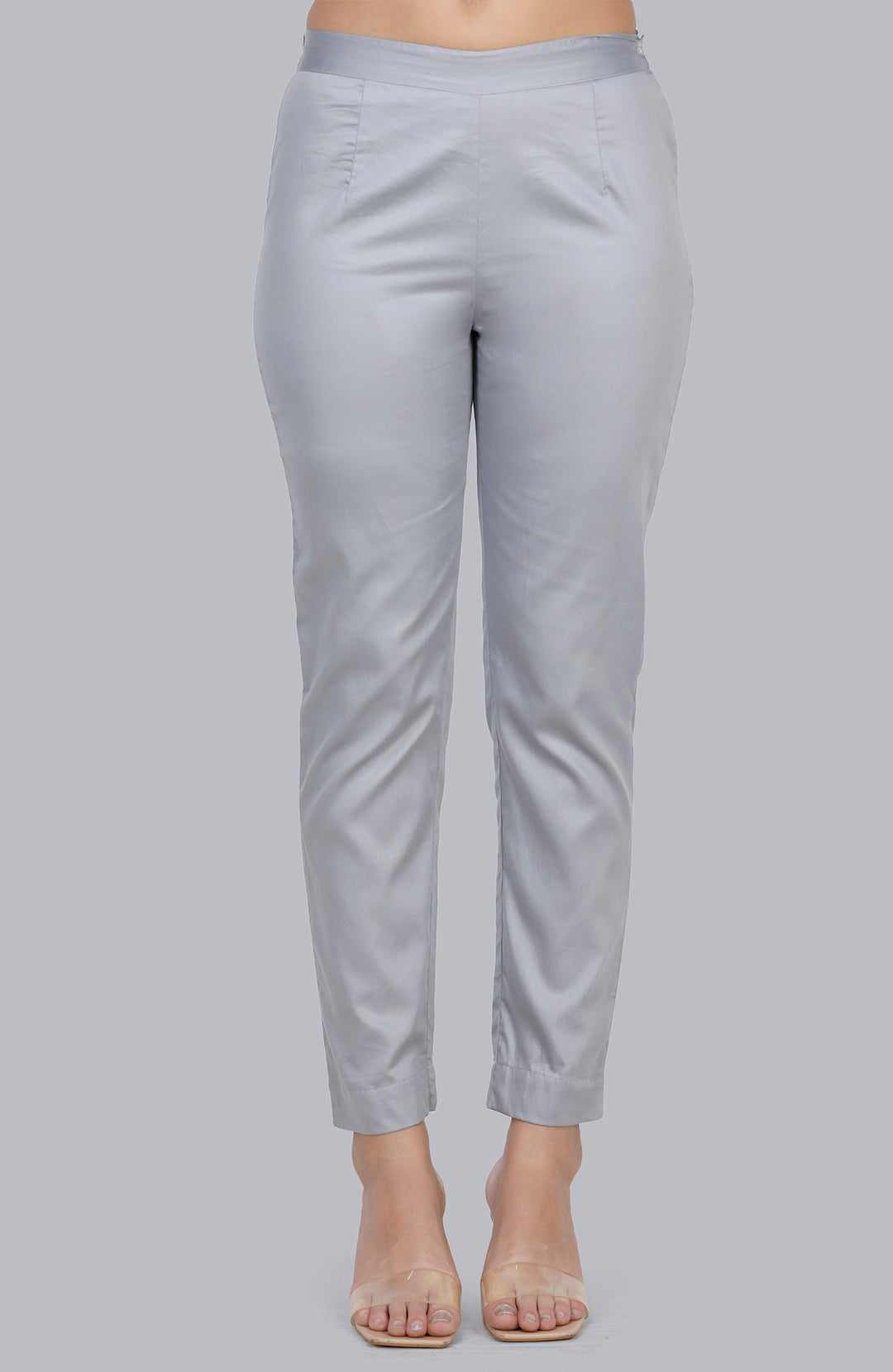 Grey Cigarette Pants