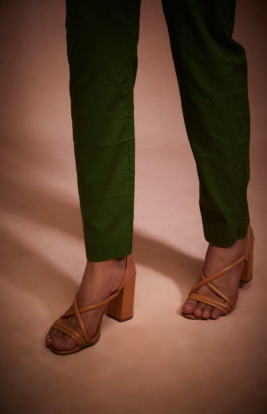 Green Pencil Pants