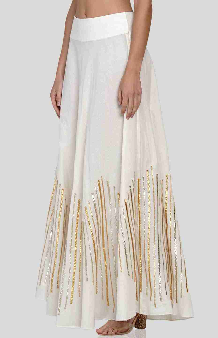 Off White Barcode Circular Skirt