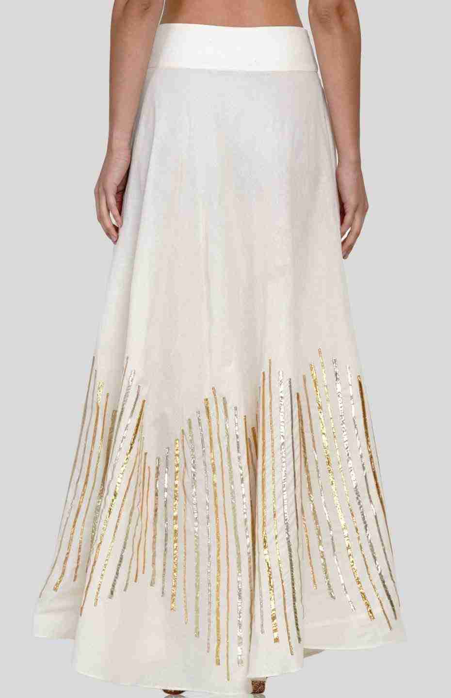 Off White Barcode Circular Skirt