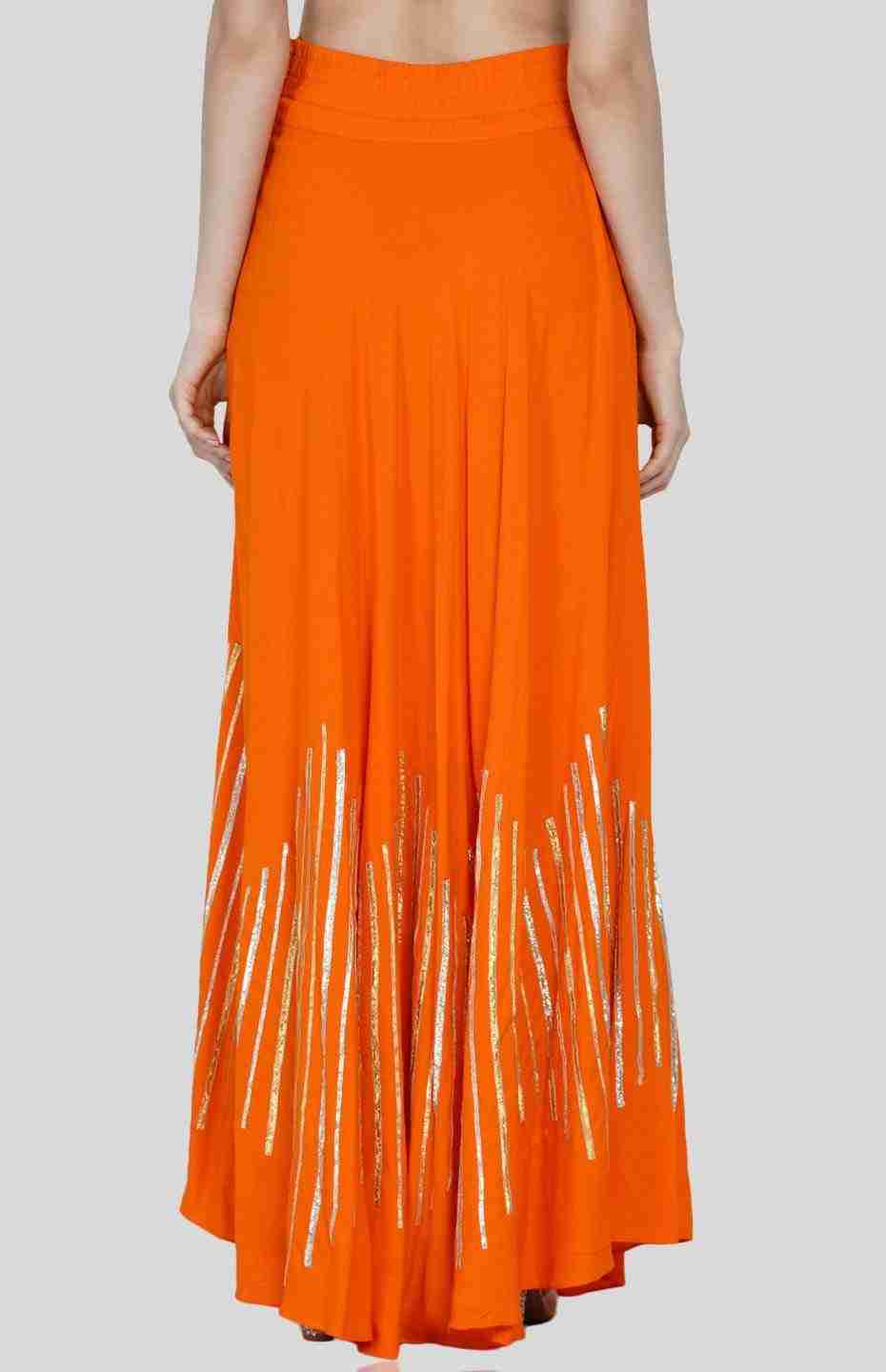 Orange Circular Skirt
