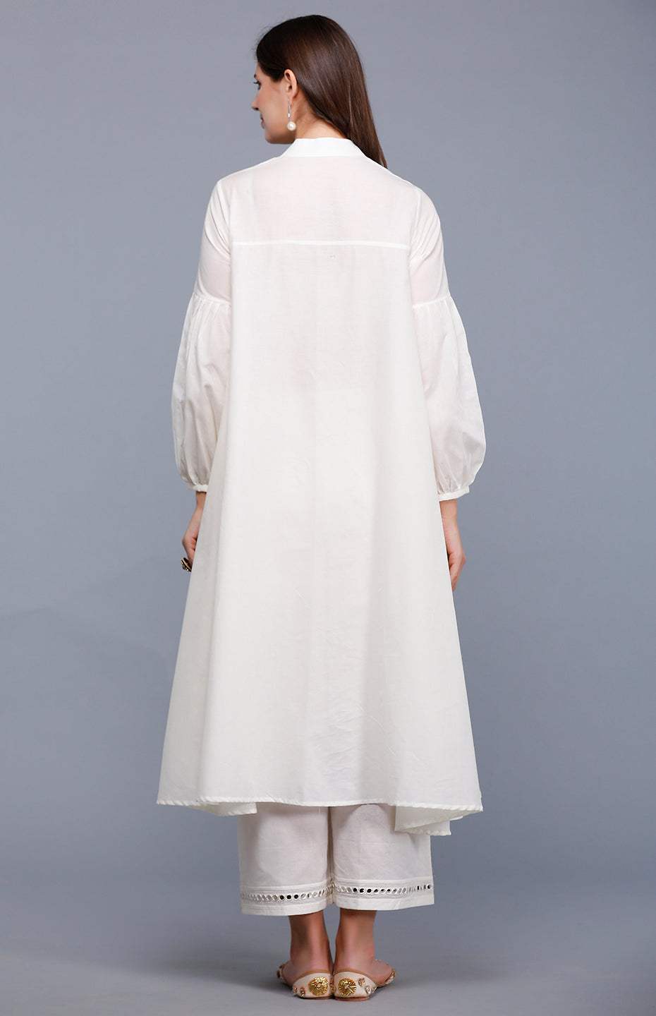 Off White Circular Mirror Tunic