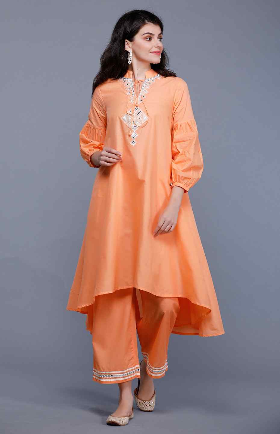 Peach Circular Mirror Tunic