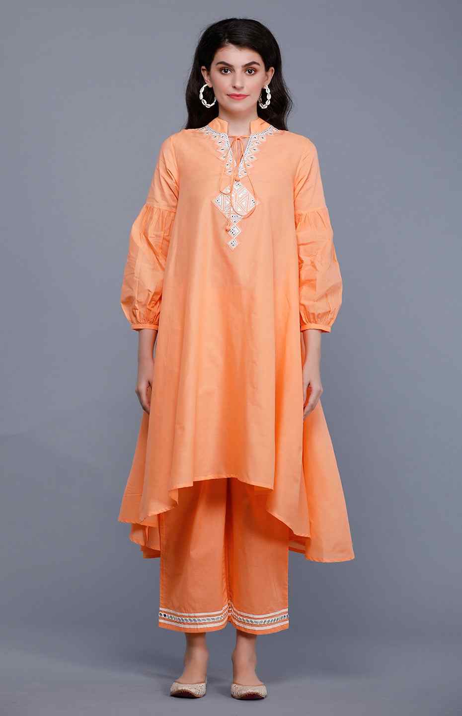 Peach Circular Mirror Tunic
