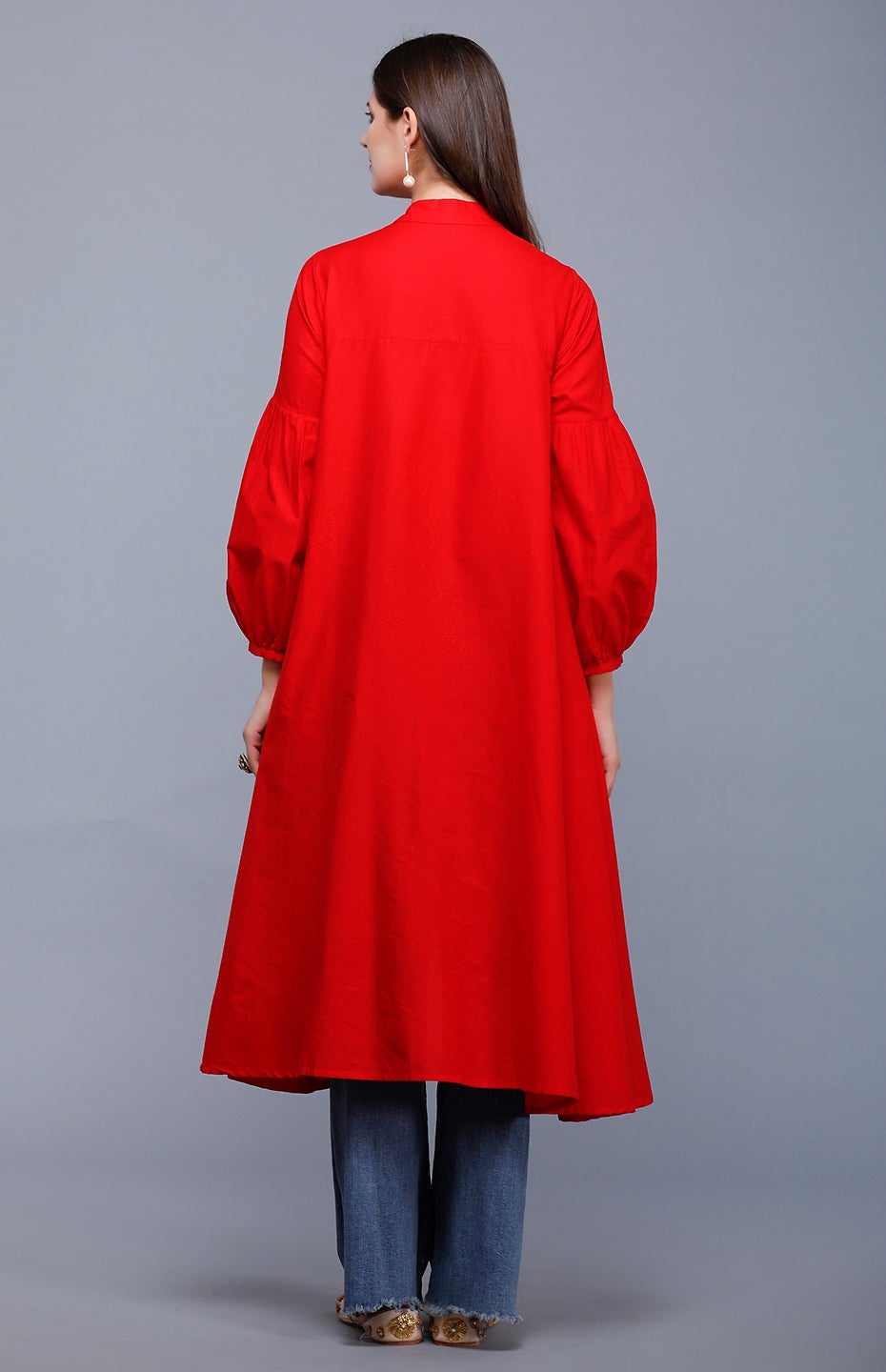 Red Circular Mirror Tunic