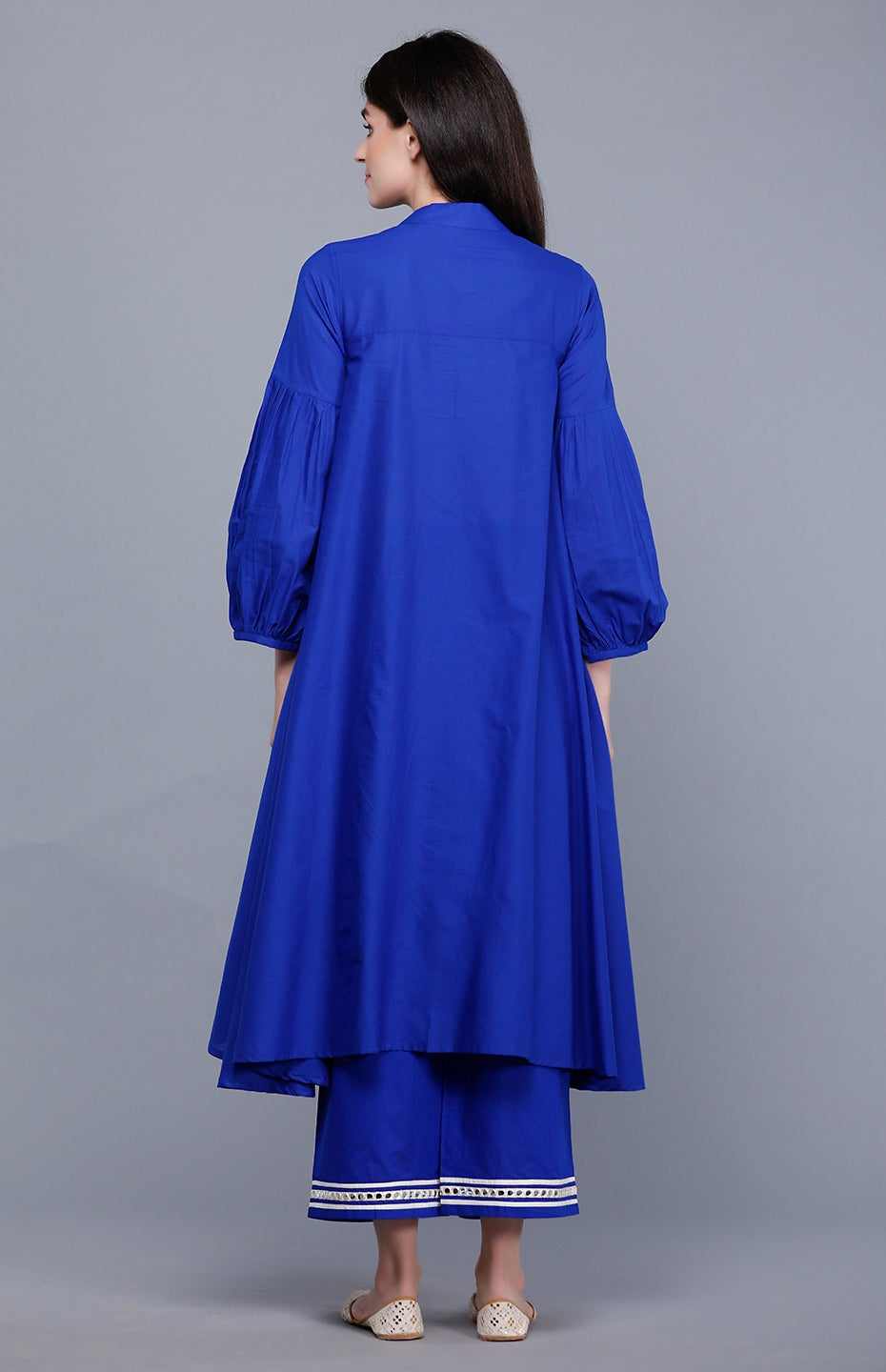Royal Blue Circular Mirror Tunic