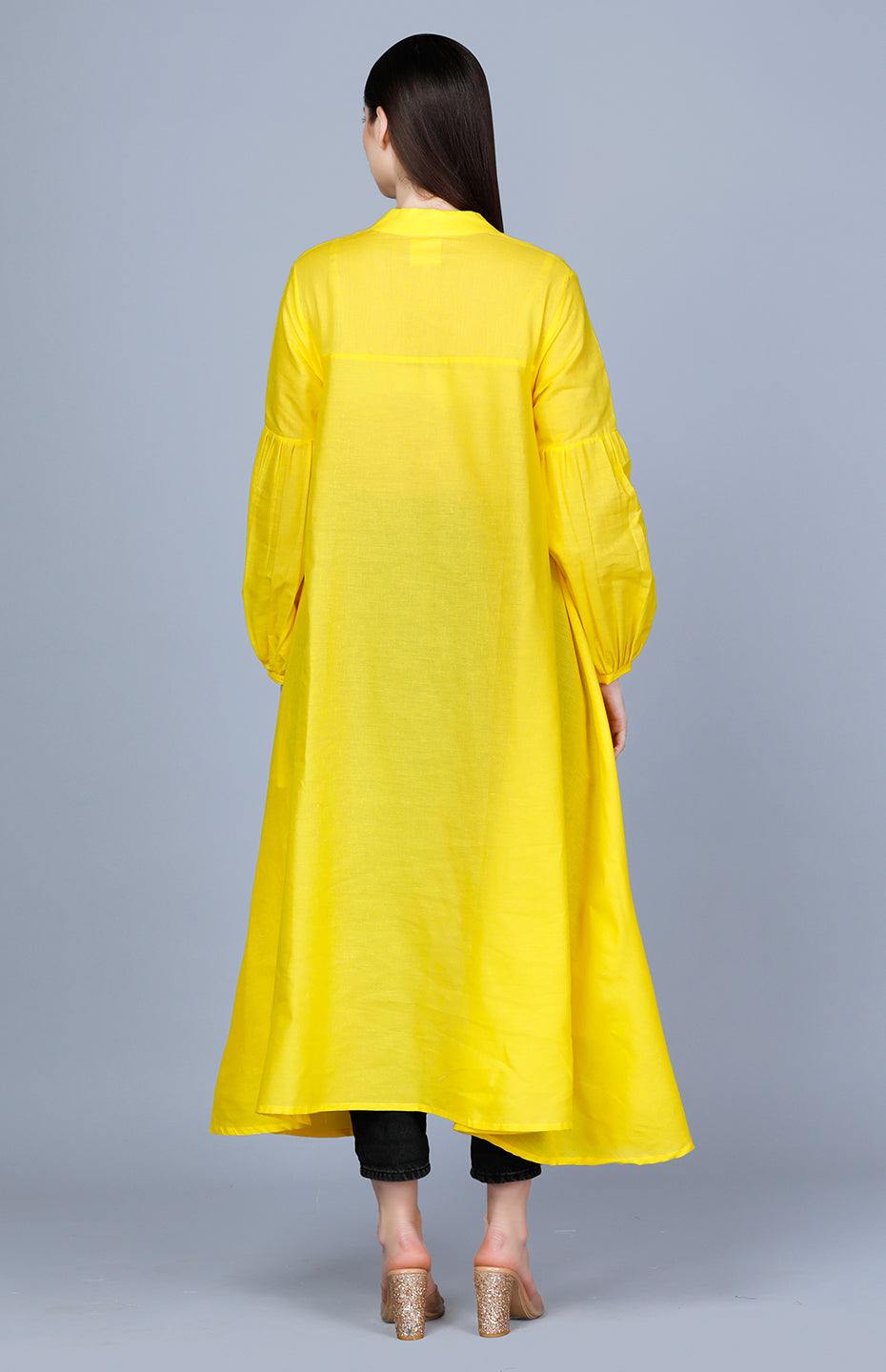 Yellow Circular Mirror Tunic