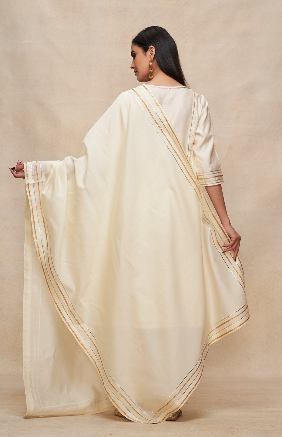 Off White Gota Dupatta