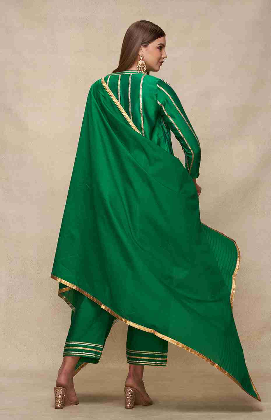 Green Gota Dupatta