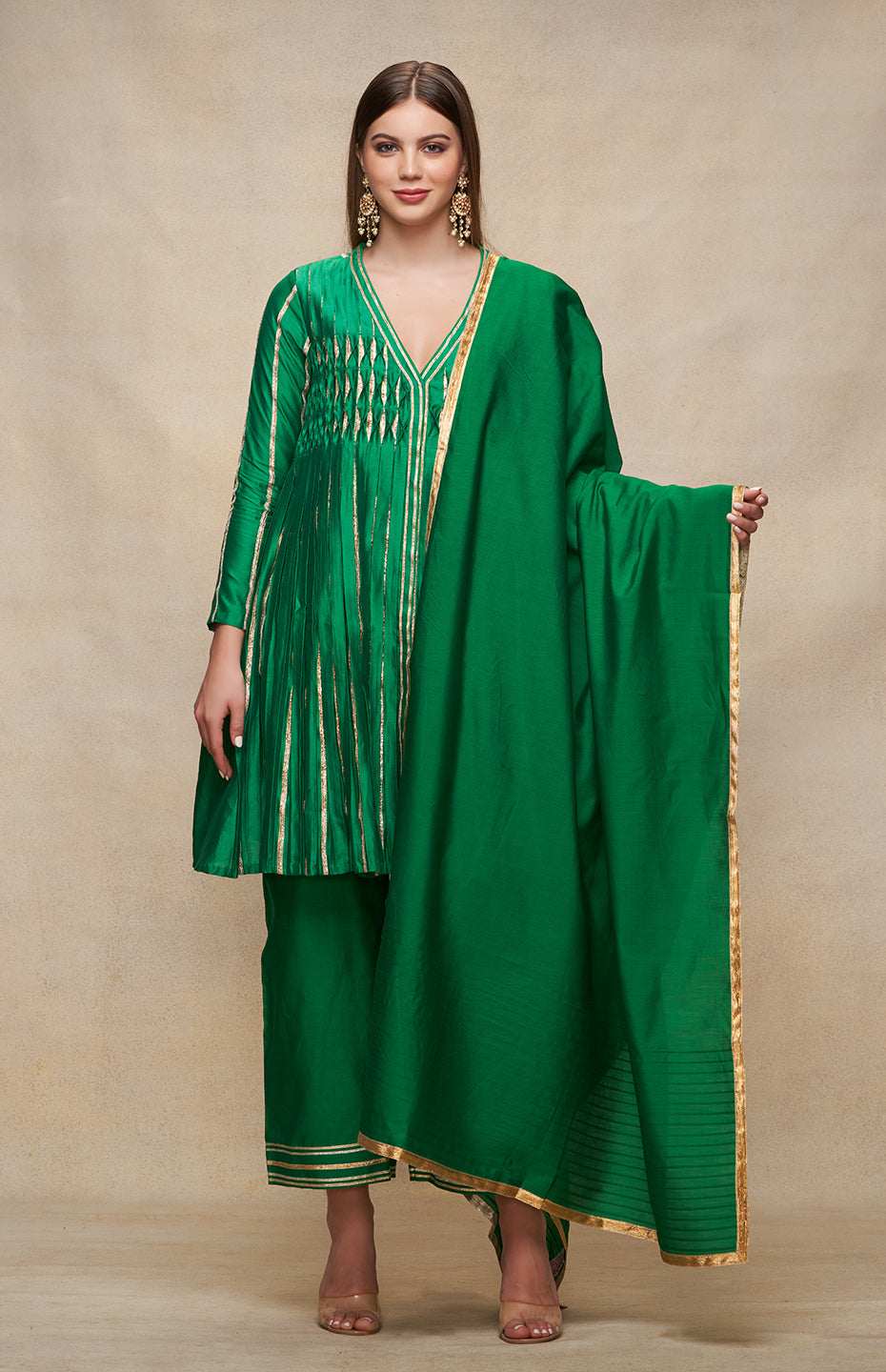 Green Gota Dupatta