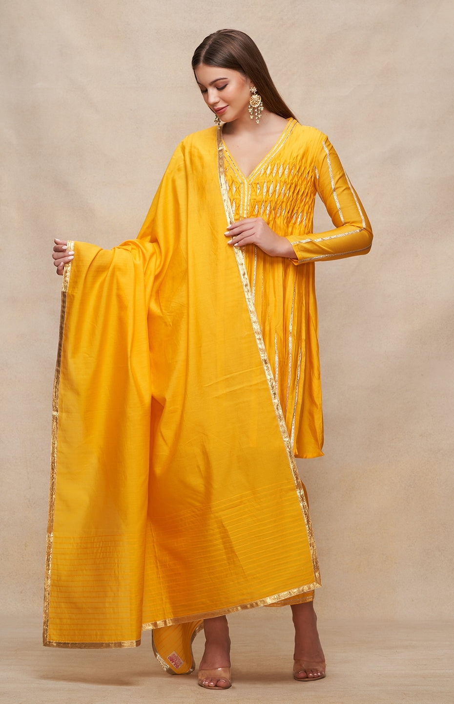 Mustard Gota Dupatta