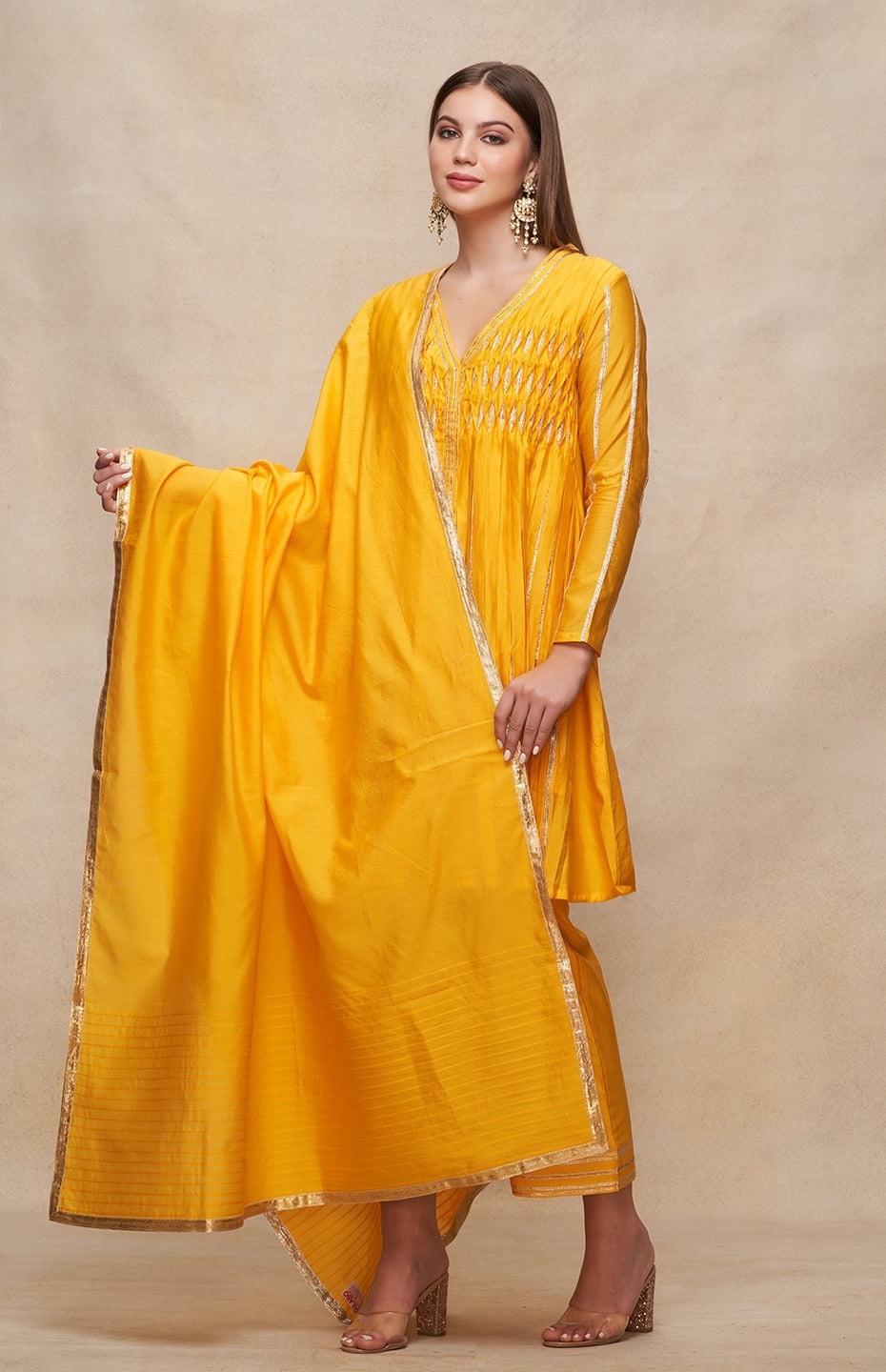 Mustard Gota Dupatta