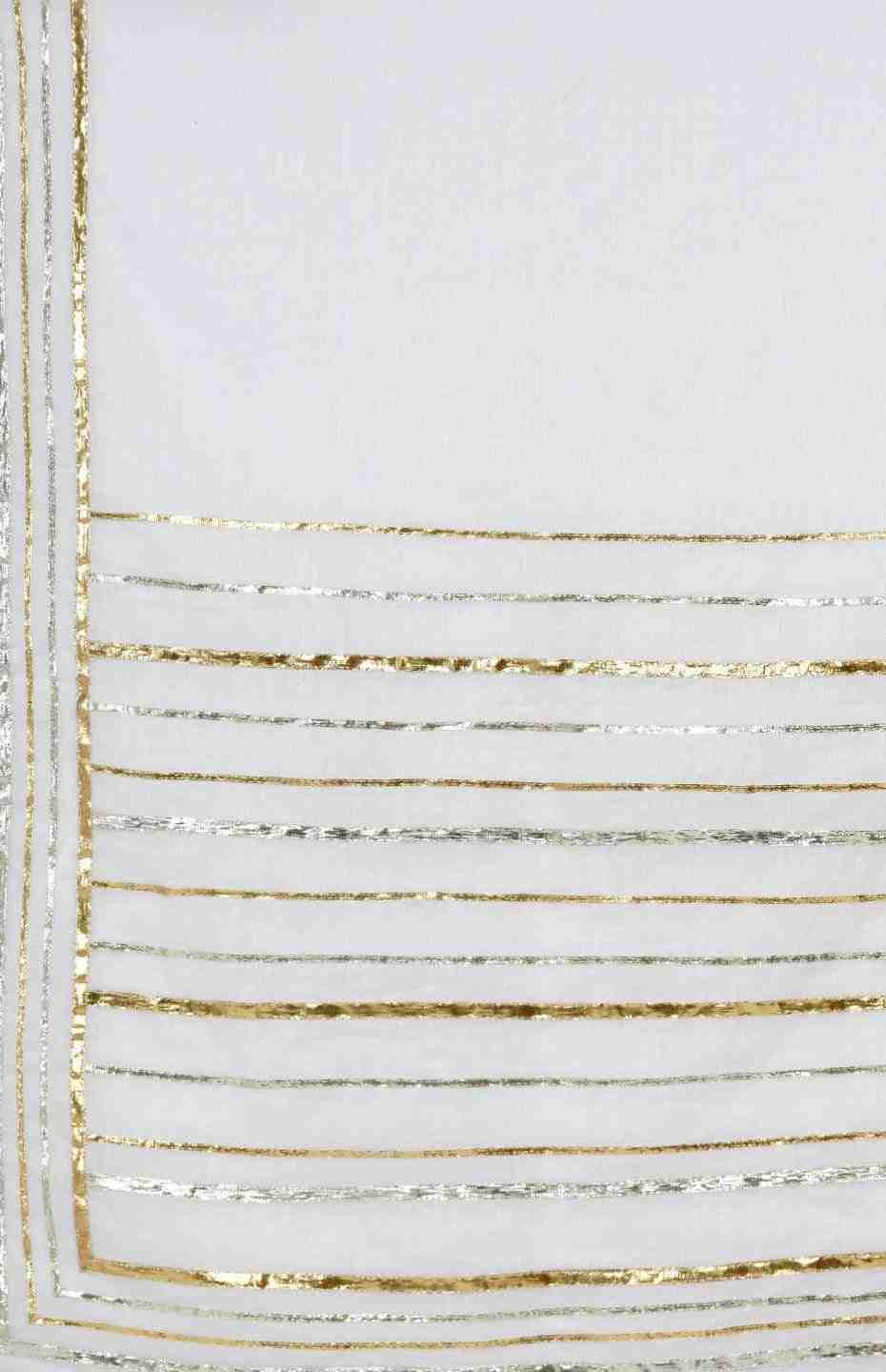 Off White Barcode Dupatta