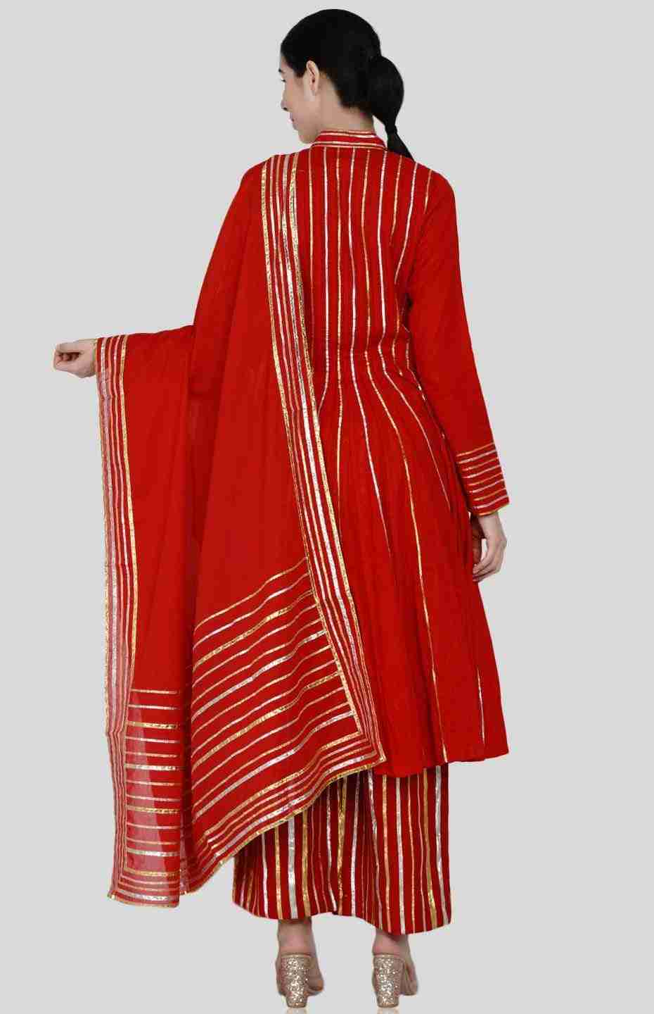 Red Barcode Dupatta
