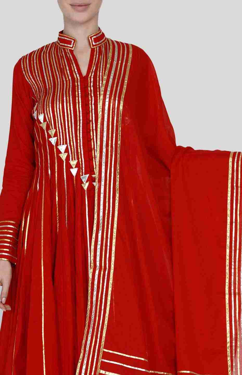 Red Barcode Dupatta