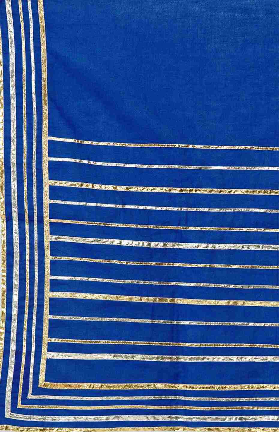 Royal Blue Barcode Dupatta