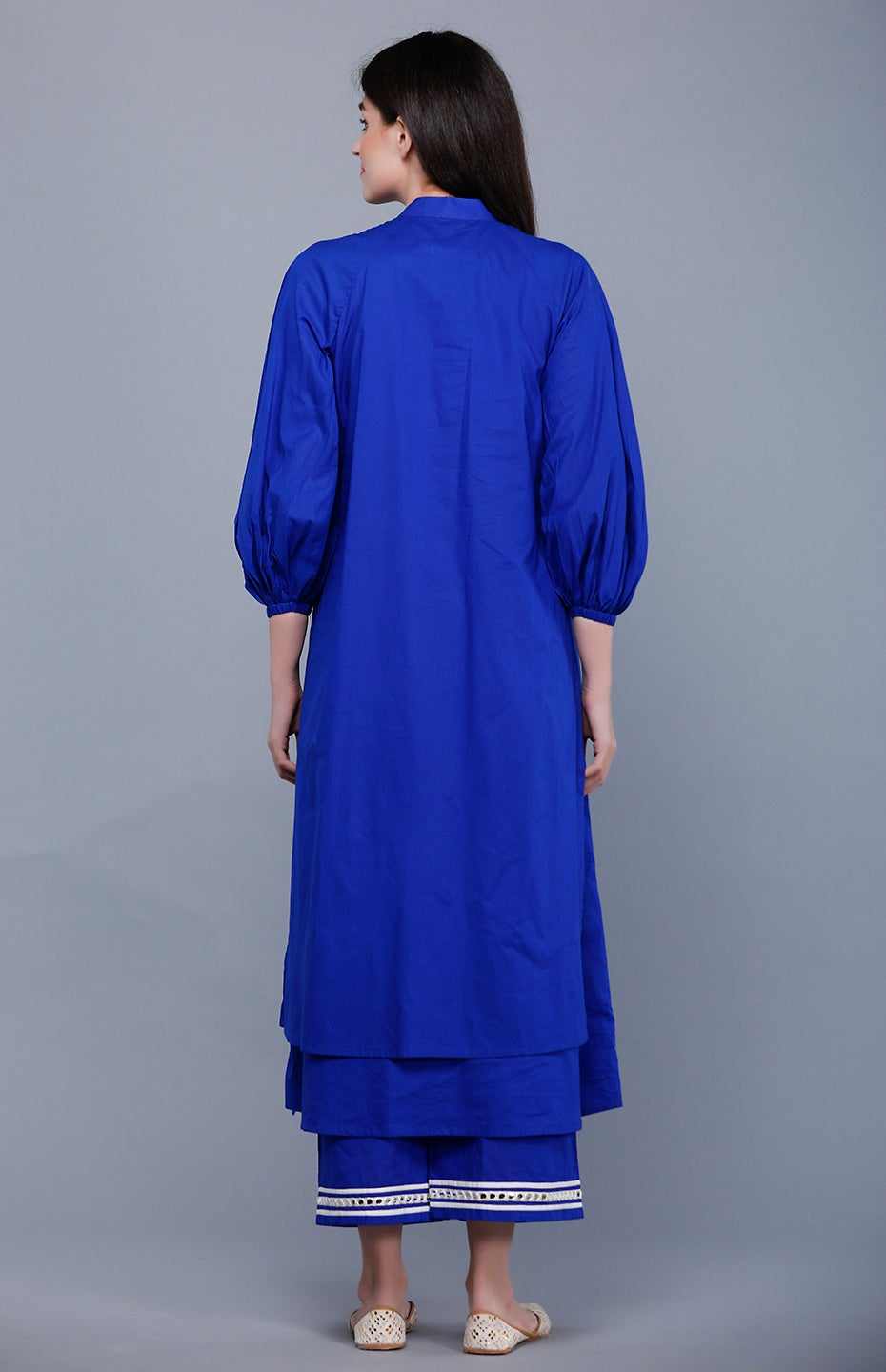 Royal Blue Flap Mirror Tunic