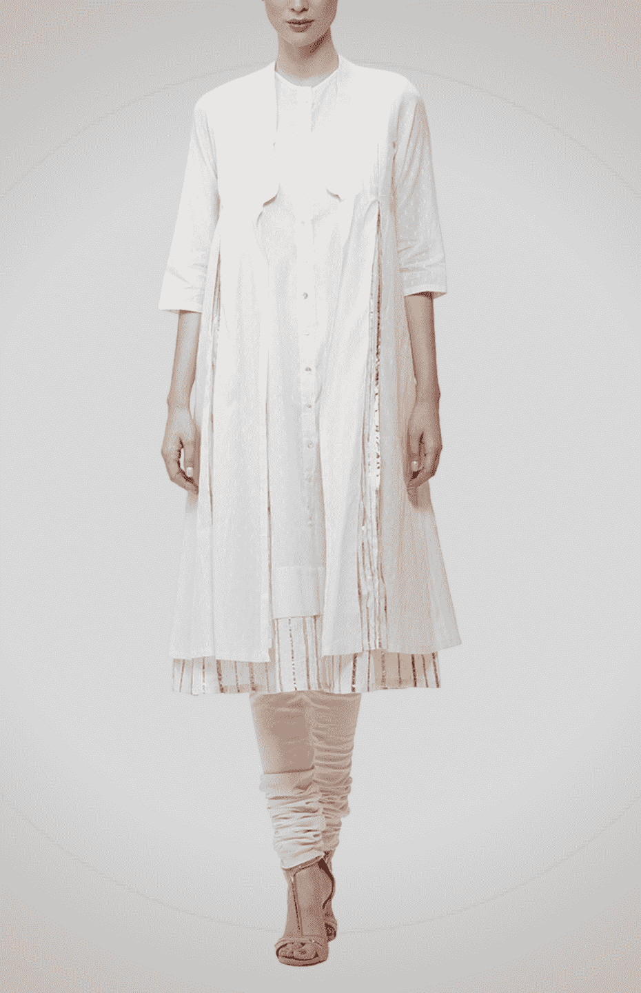 Off-White Front Open Go-Dart Coat