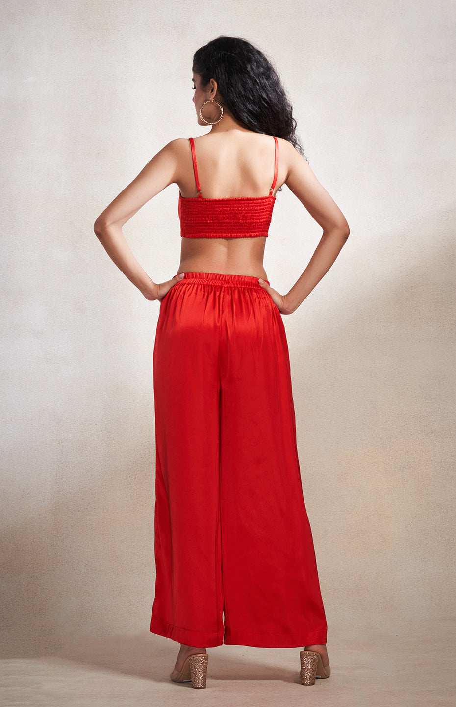 Red High Waisted Pants