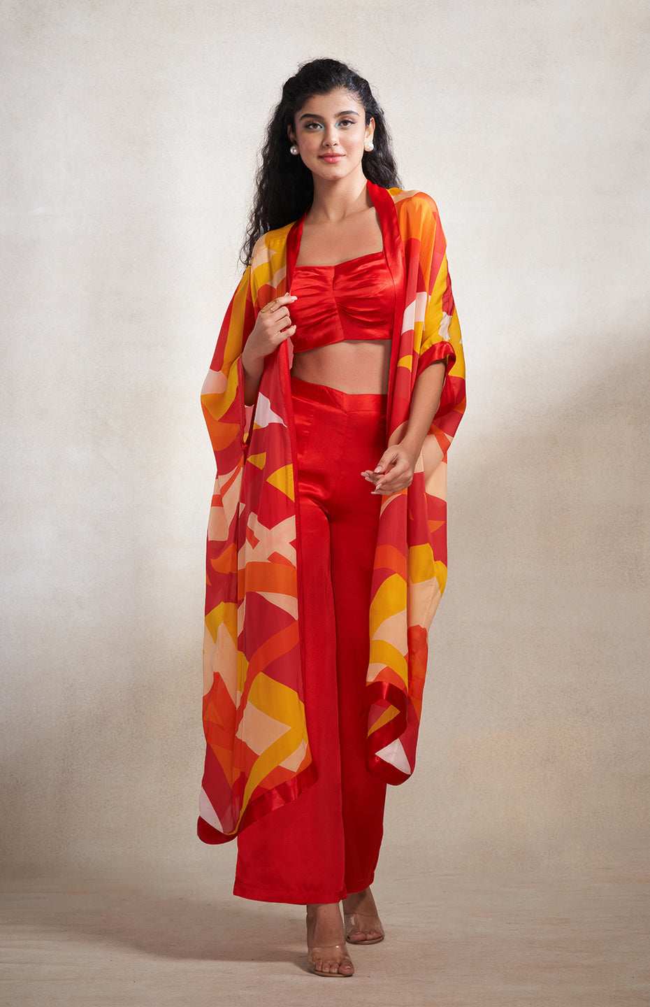 Red High Waisted Pants