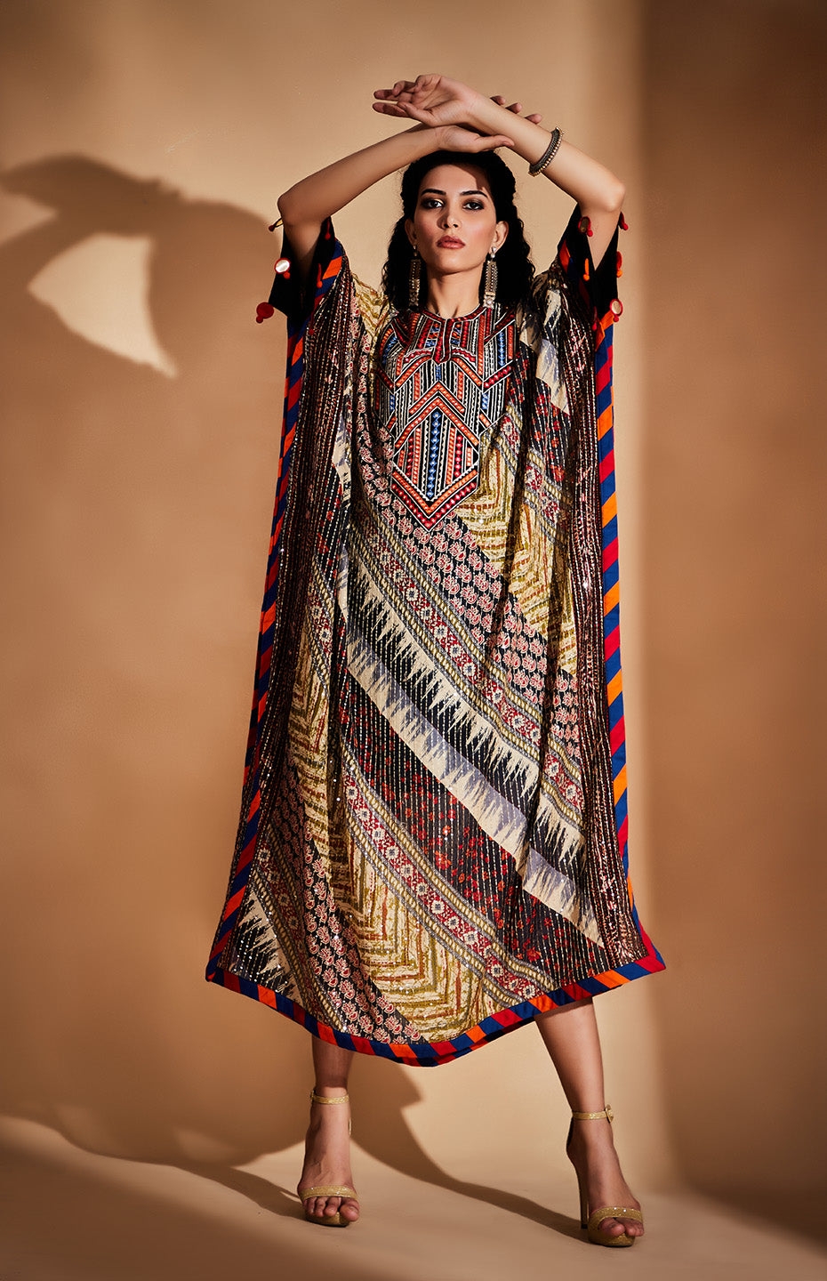 Mirror & Sequins Tribal Kaftan