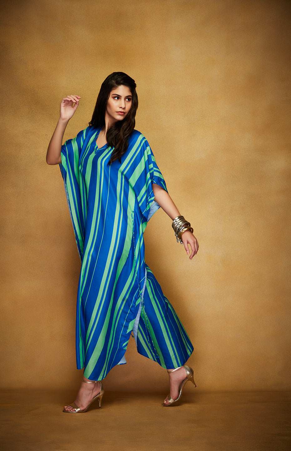 Green & Blue Kaftan