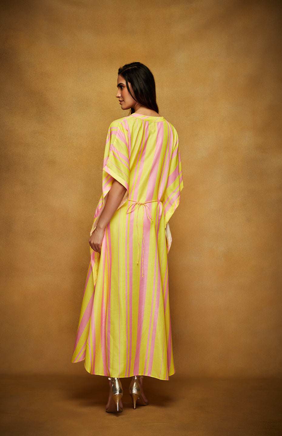 Pink & Yellow Kaftan