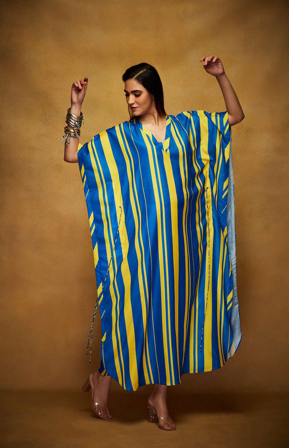 Yellow & Blue Kaftan