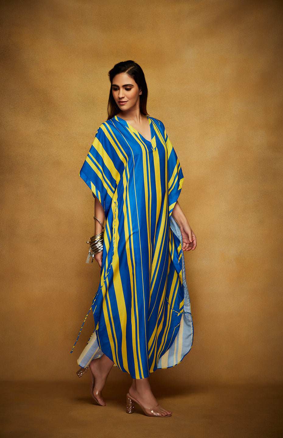 Yellow & Blue Kaftan