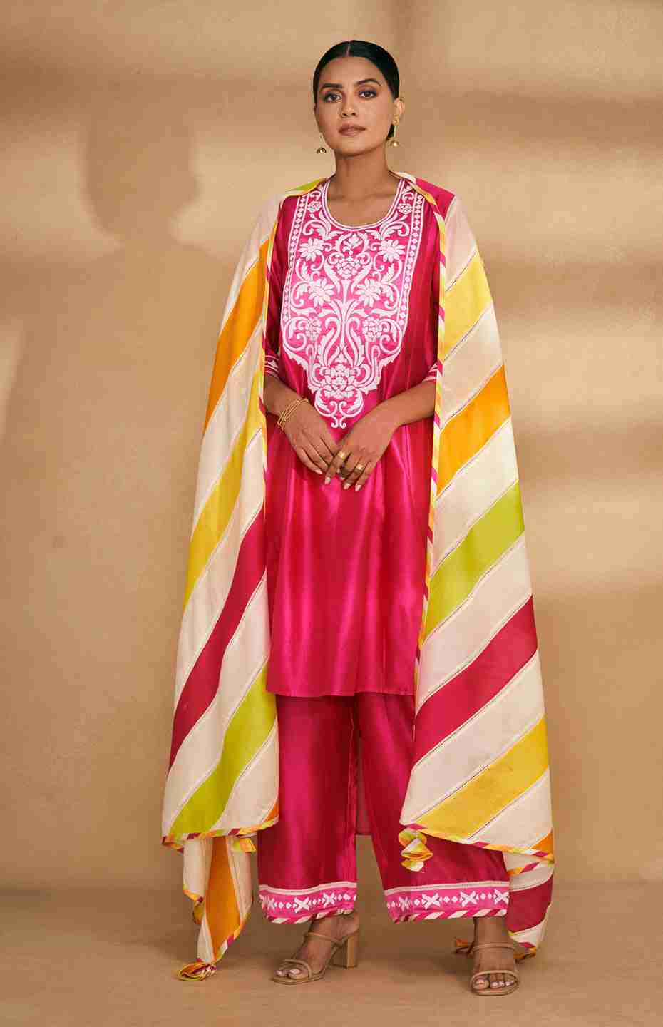 Pink Kali Kurta