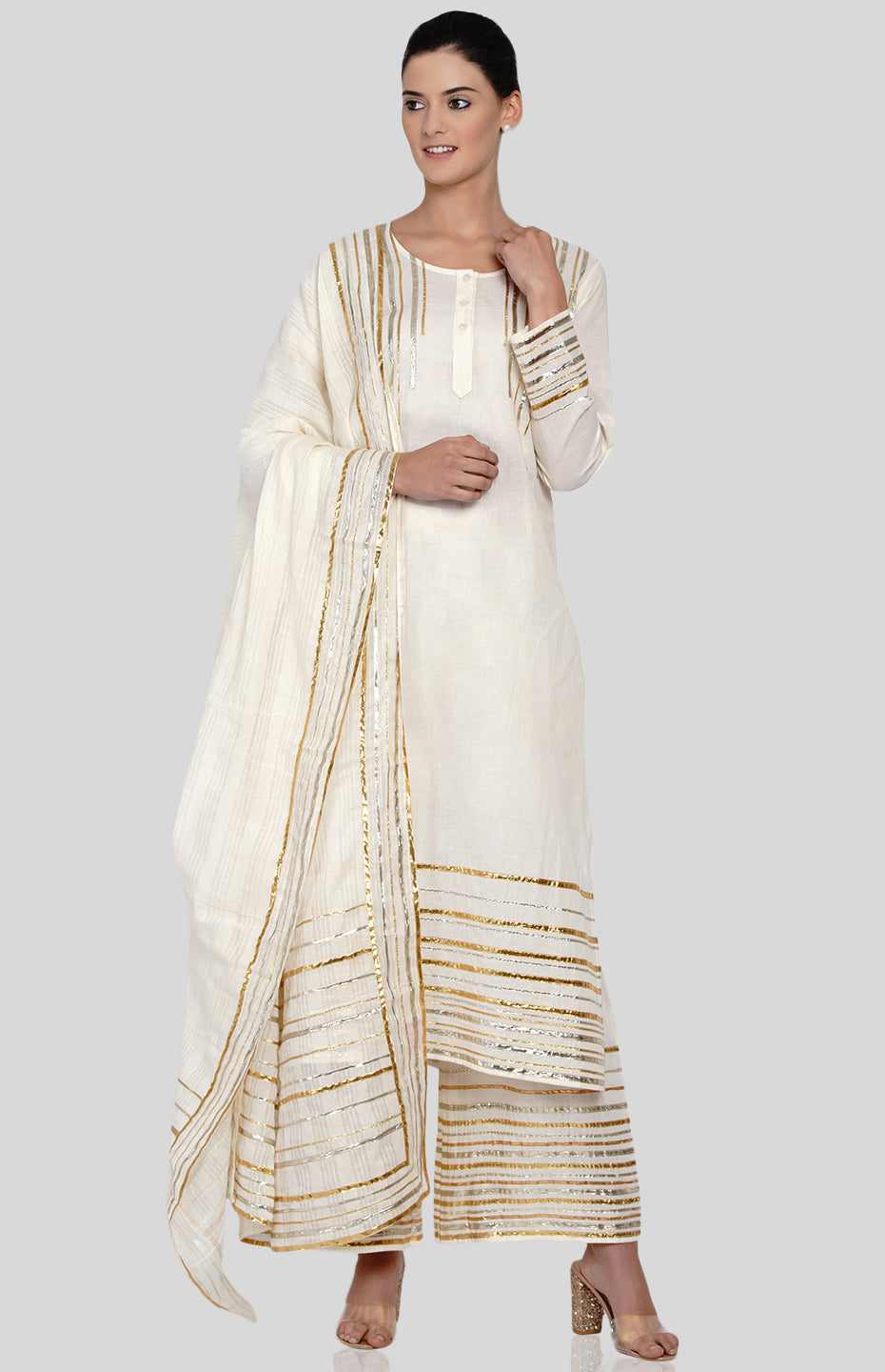 Offwhite Long Boxy Kurta