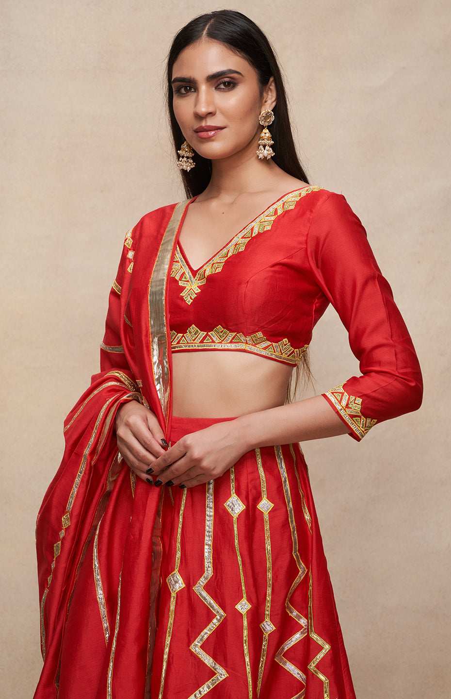 Red Lehenga