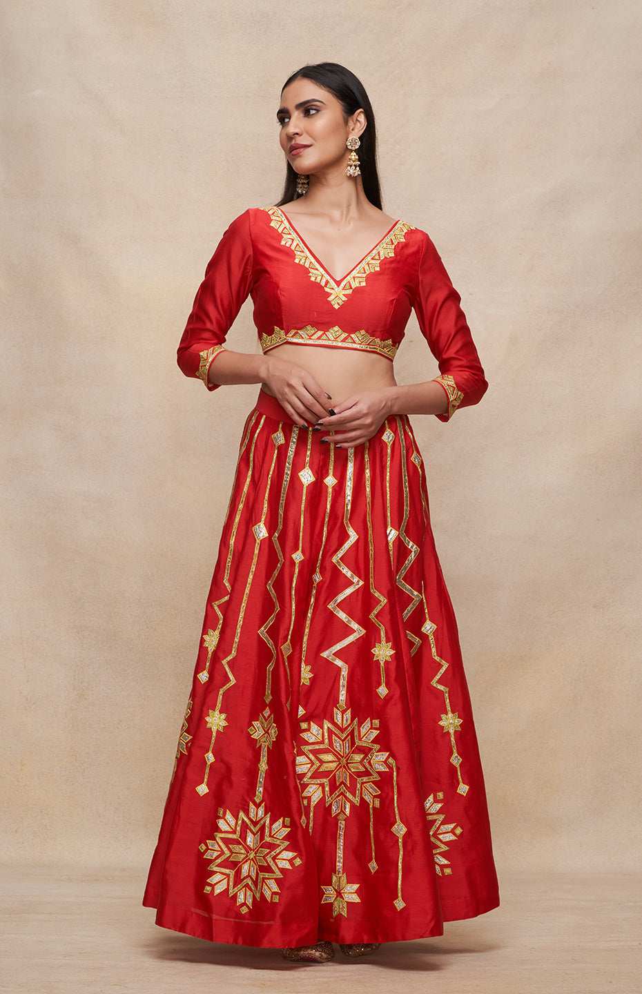 Red Lehenga