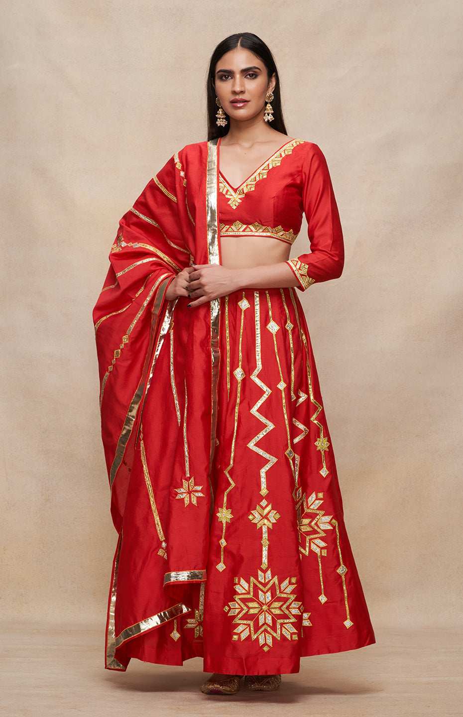 Red Lehenga