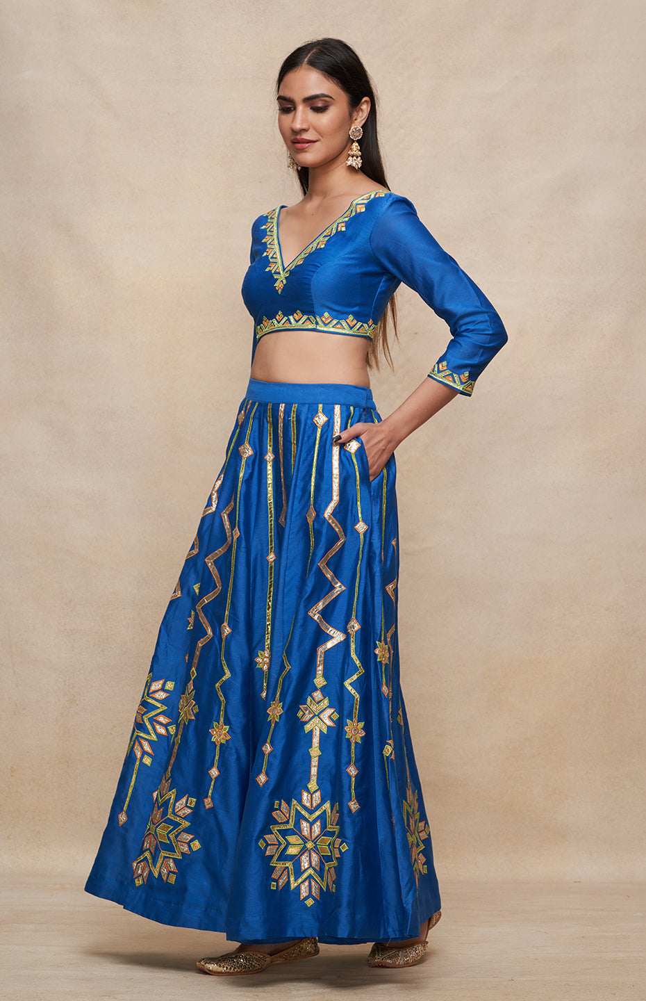 Royal Blue Lehenga