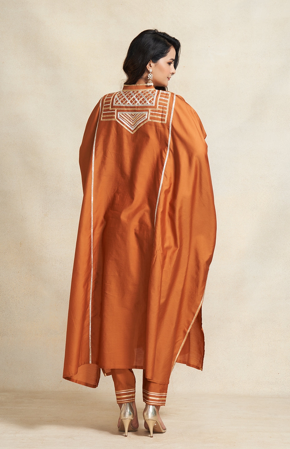 Dark Rust Long Kaftan