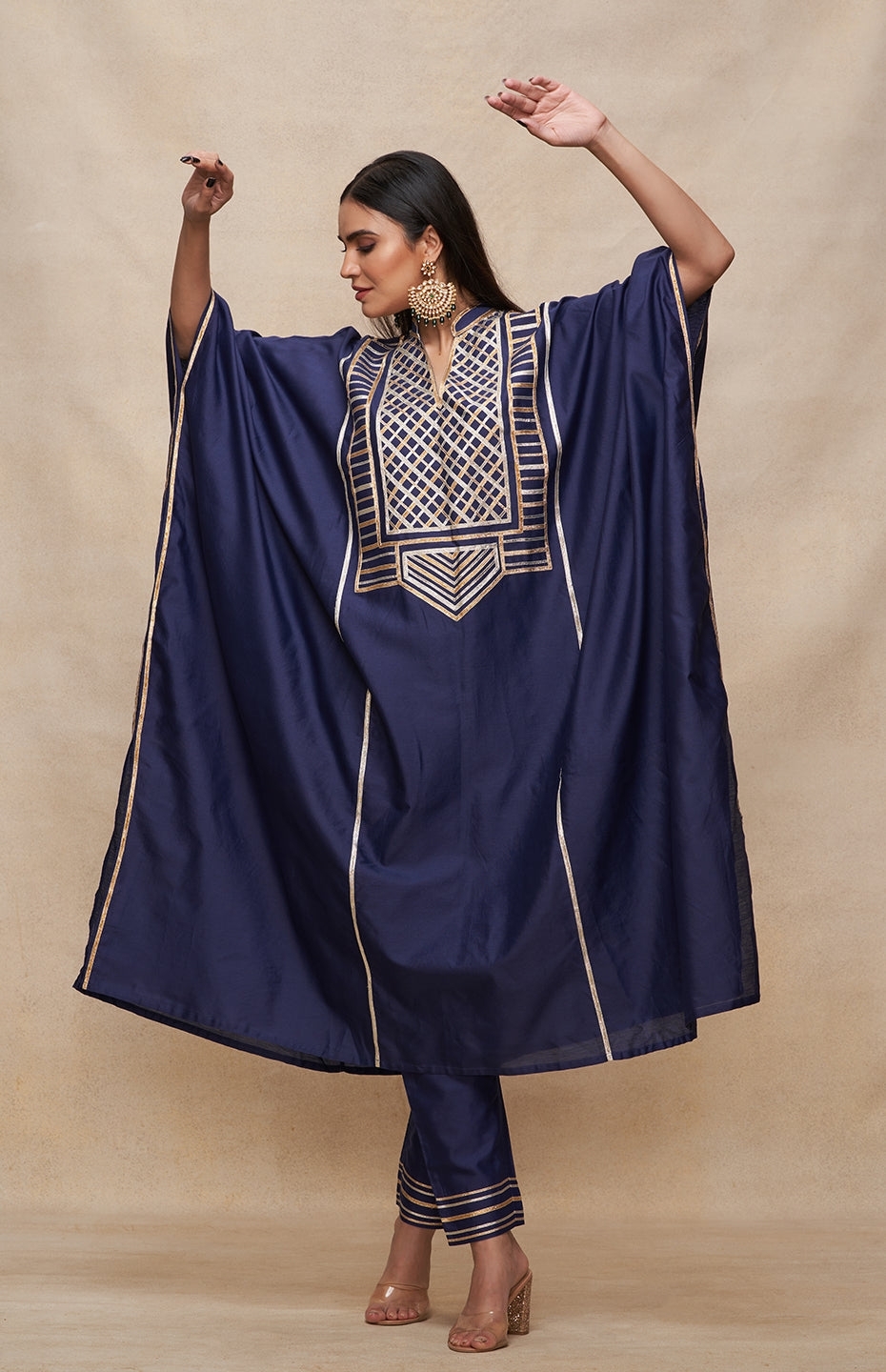 Indigo Long Kaftan