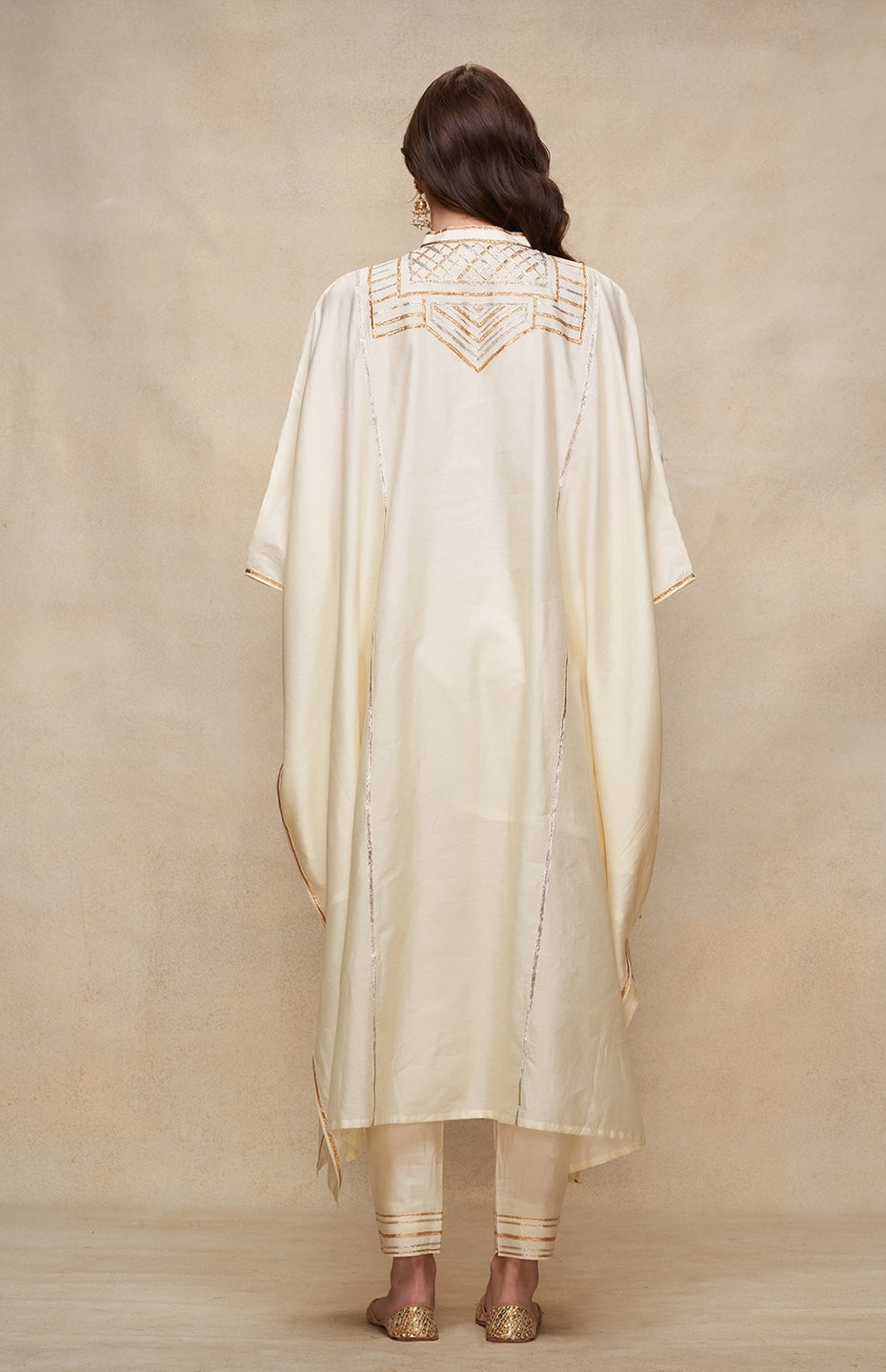 Off White Long Kaftan