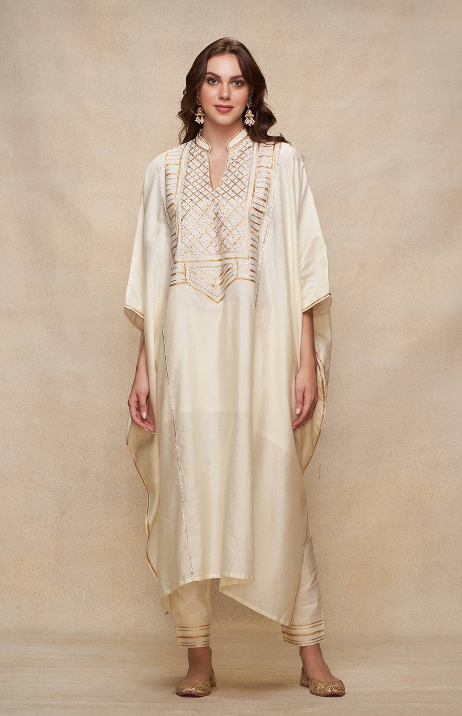 Off White Long Kaftan