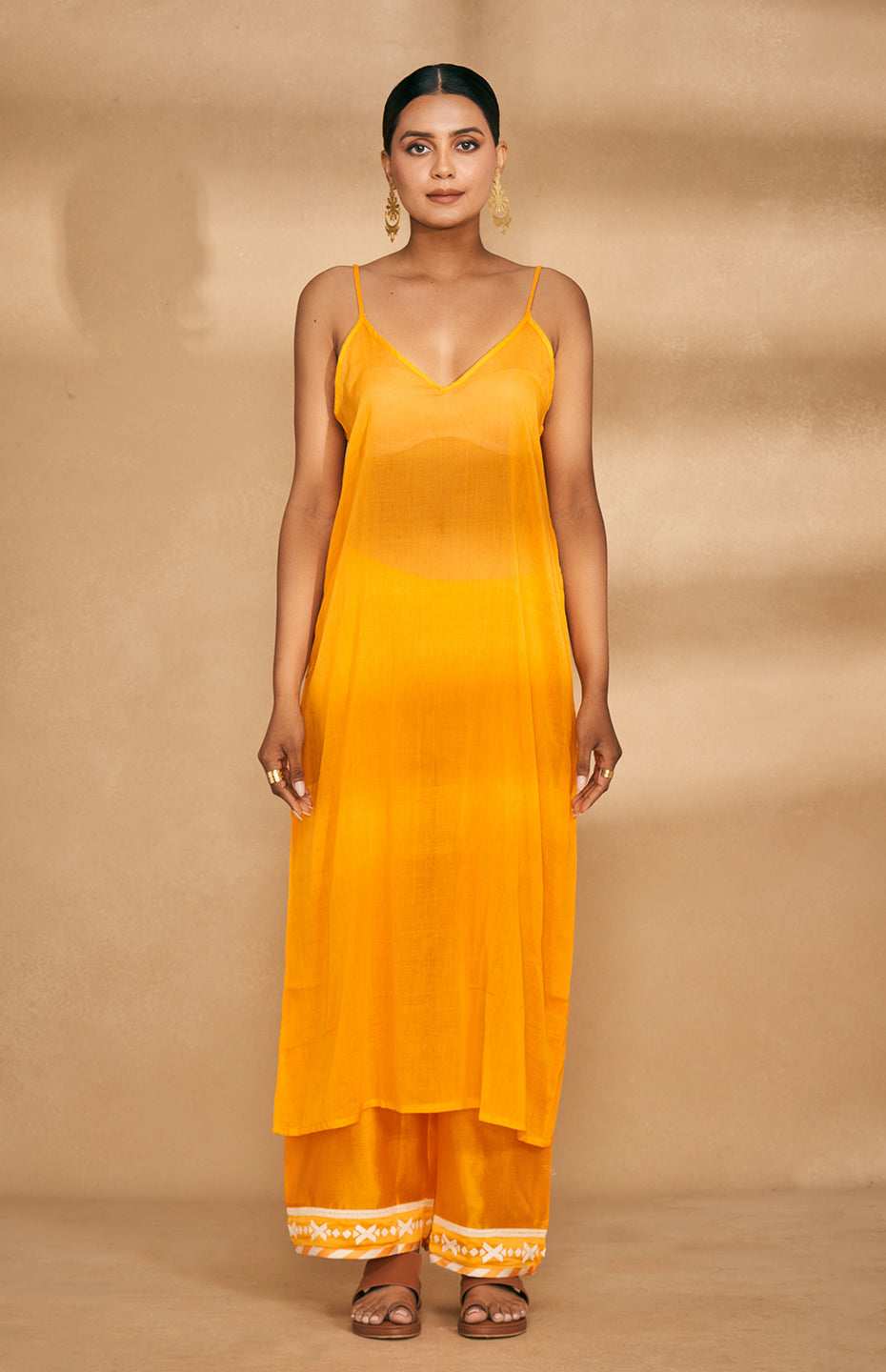 Orange Long Slip