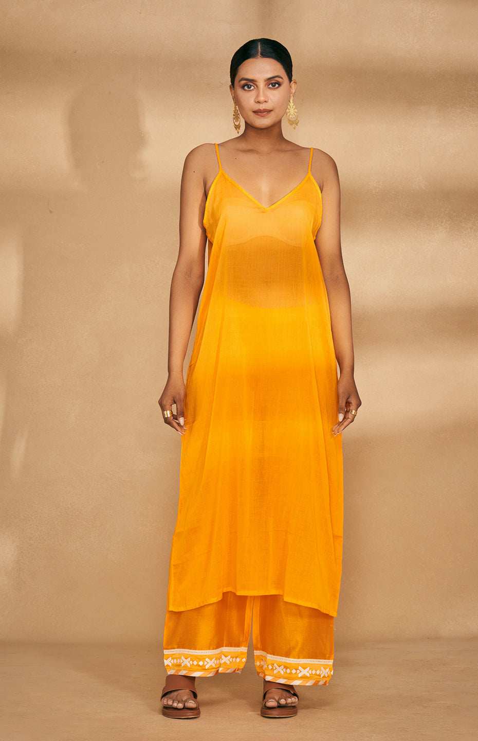 Orange Long Slip