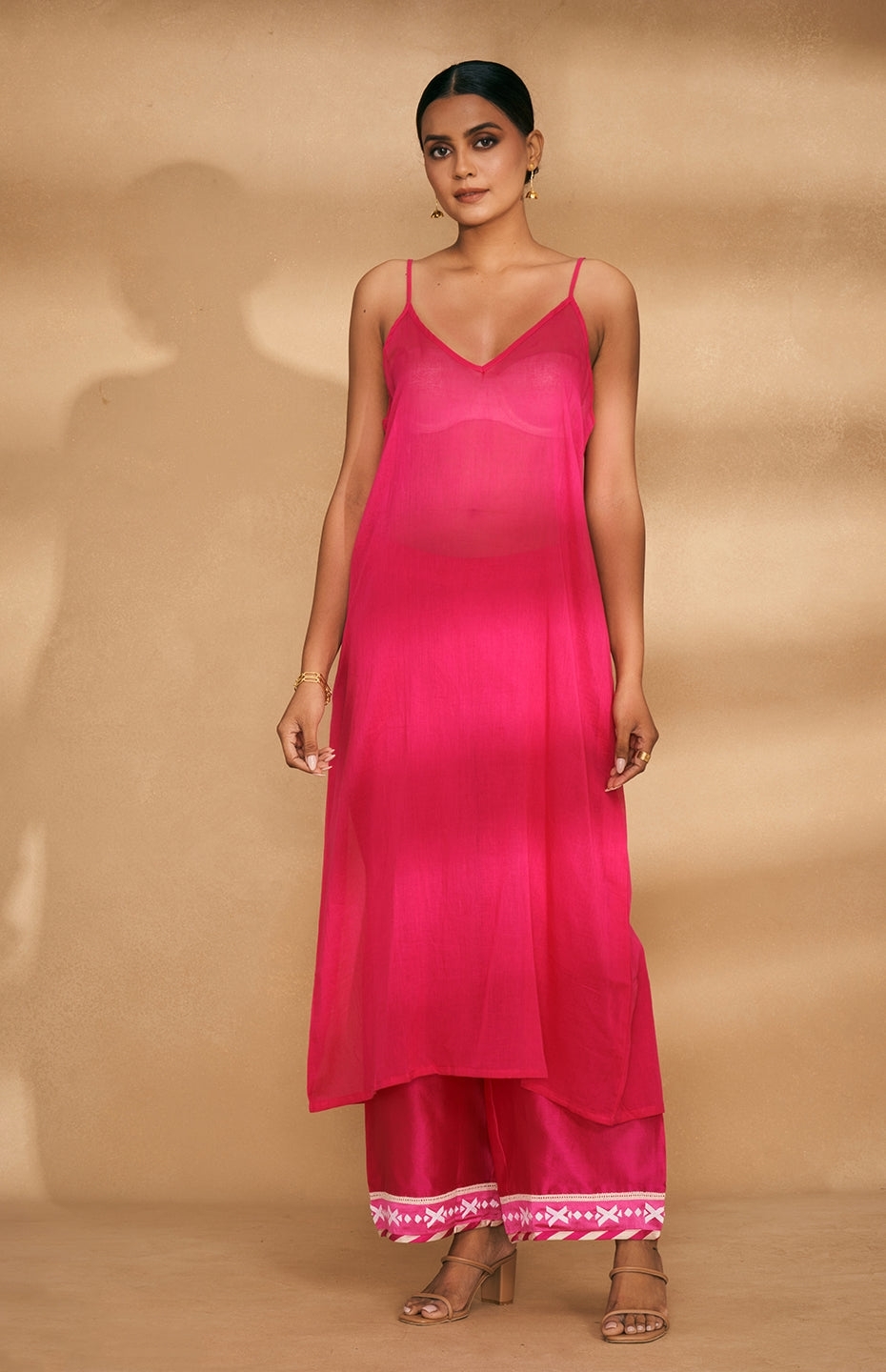 Pink Long Slip