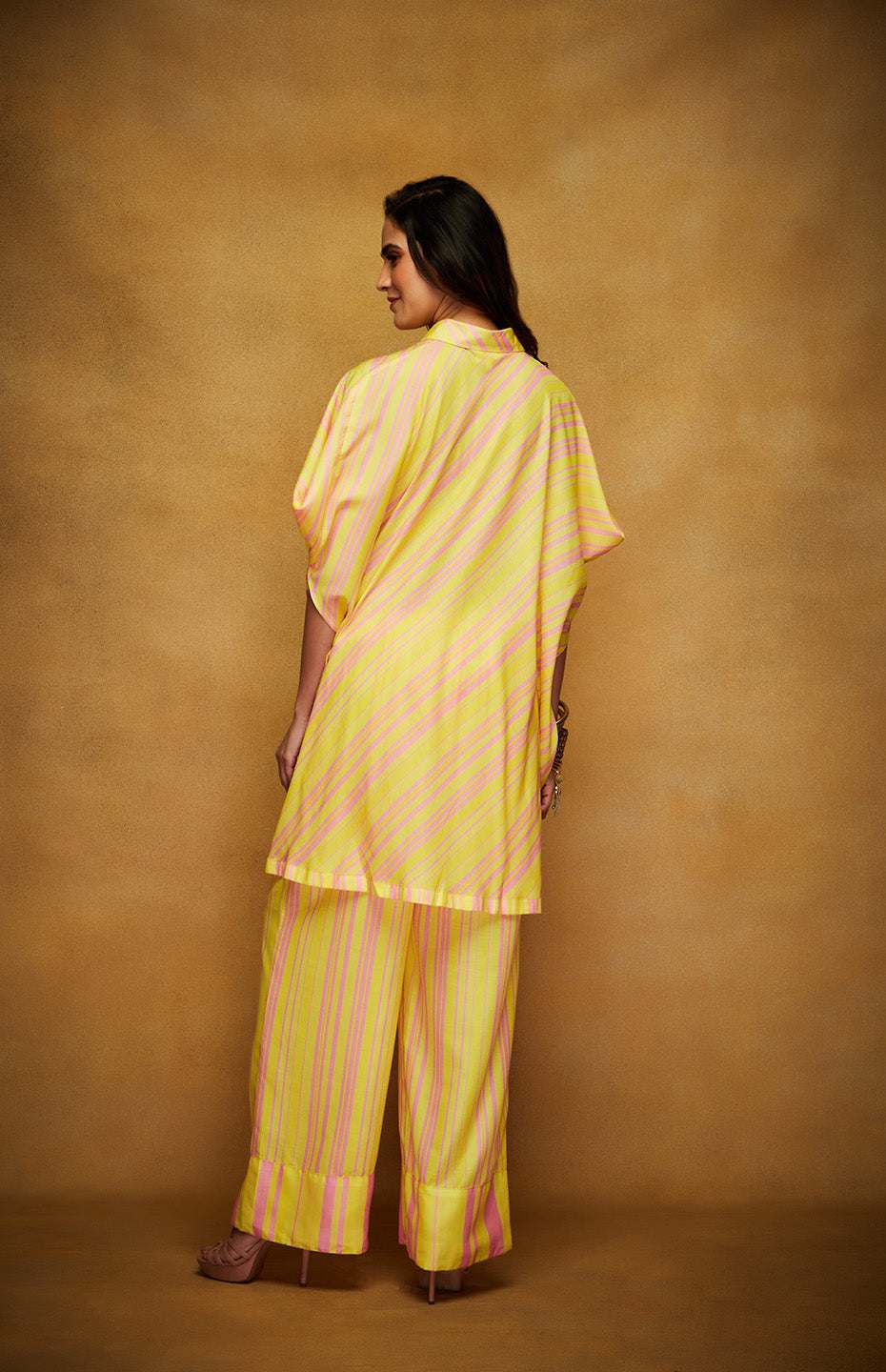 Pink & Yellow Oversized Shirt