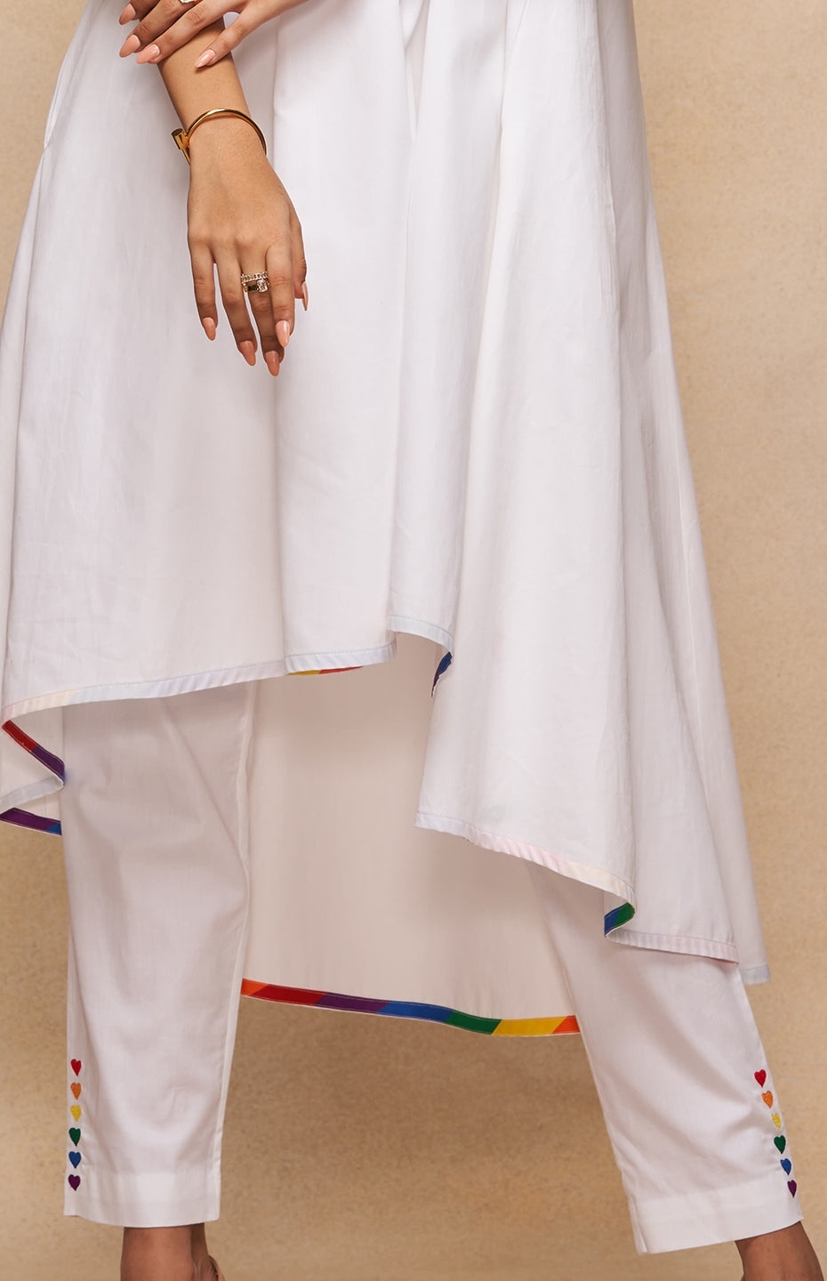 Satrangi White Pencil Pants