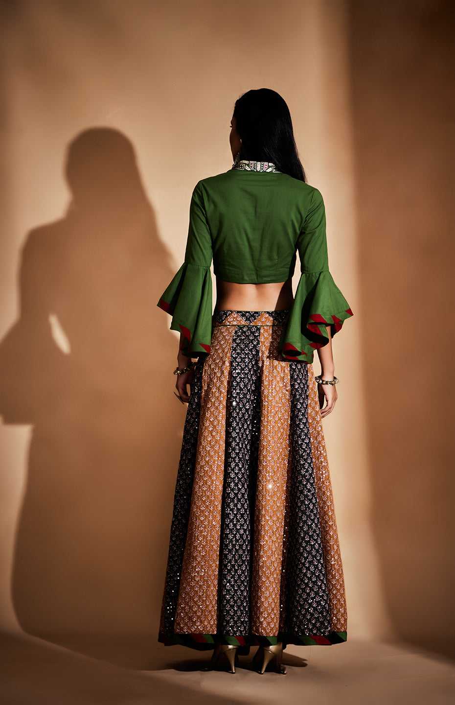 Green Tribal Skirt