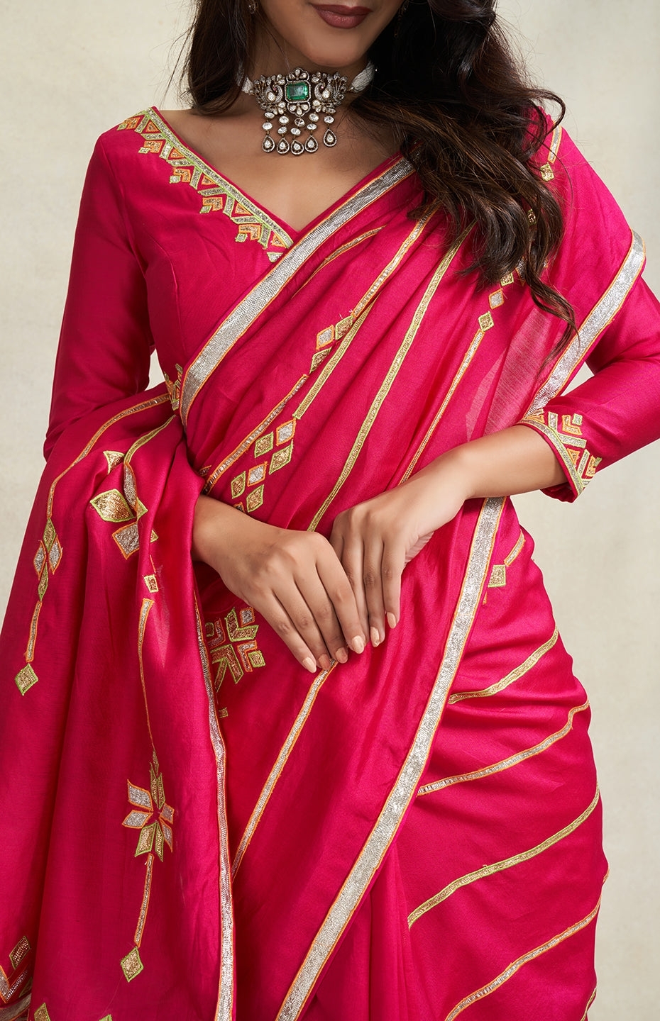 Rani Pink Saree